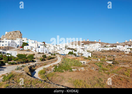 Chora in Insel Amorgos, Griechenland Stockfoto