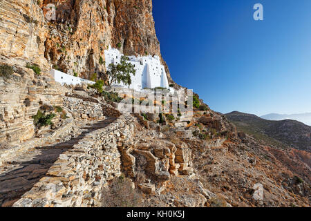 Das Kloster von Hozoviotissa in Insel Amorgos, Griechenland Stockfoto