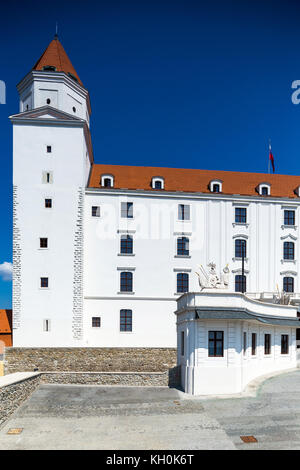 Bratislava, Slowakei. 04. August 2015. monumentalen Burg Bratislava. berühmtesten Gebäude in Bratislava. Stockfoto