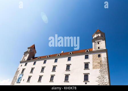 Bratislava, Slowakei. 04. August 2015. monumentalen Burg Bratislava. berühmtesten Gebäude in Bratislava. Stockfoto