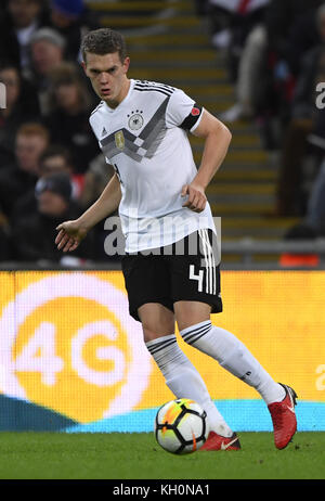 Matthias Ginter (Deutschland). GES./ Fussball/ Freundschaftsspiel: England - Deutschland, 10.11.2017 Fußball/Fußball: Freundschaftsspiel: England gegen Deutschland, London, 10. November 2017 |Nutzung weltweit Stockfoto