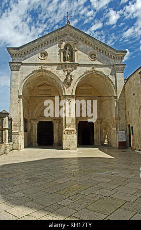 Santuario di San micheal Arcangelo Kirche, Monte Sant'Angelo, Apulien, Gargano, Apulien, Süditalien Stockfoto