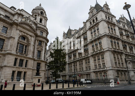 Schöne London Street vista Ende Oktober Stockfoto