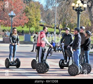 Segway Tour in Denver Stockfoto