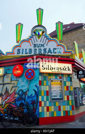 Zum Silbersack Bar, Silbersackstrasse, St. Pauli, Hamburg, Deutschland Stockfoto