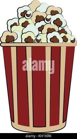 Popcorn Snack Food Stock Vektor