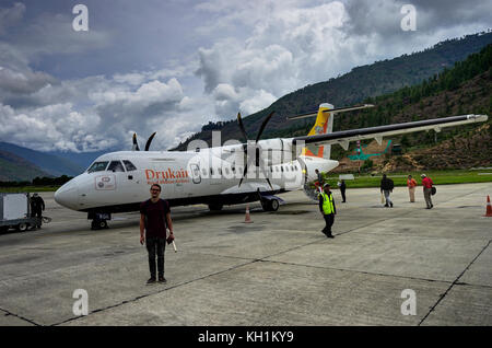 PARO, BHUTAN - 27. Mai 2017 Stockfoto