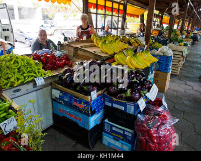 Einen Obstmarkt in Haskovo. Stockfoto