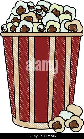 Popcorn Snack Food Stock Vektor