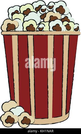 Popcorn Snack Food Stock Vektor