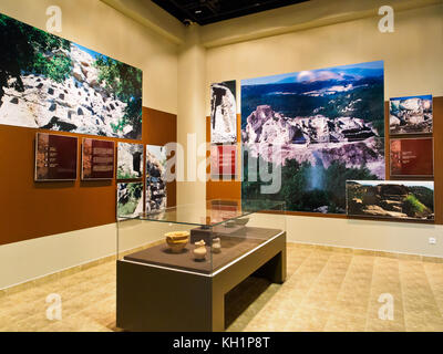 Das Museum Centre thrakischen Kunst in den östlichen Rhodopen in der Nähe von haskovo Stadt, Bulgarien. Stockfoto