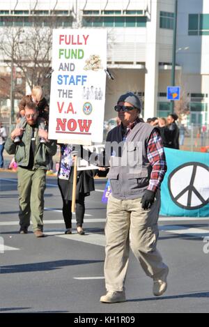 Veterans Day Parade in Denver am 11. Nov 2017. Stockfoto