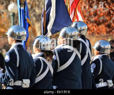 Veterans Day Parade in Denver am 11. Nov 2017. Stockfoto