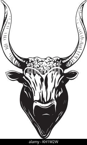 Kuh logo Stock Vektor