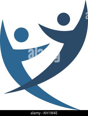 Leute logo Stock Vektor