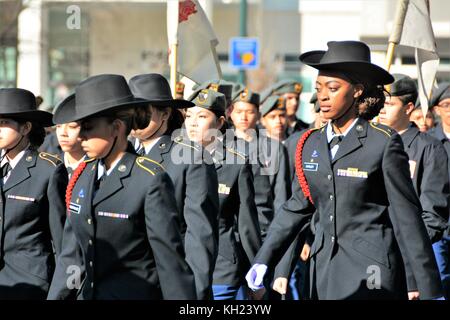 Veterans Day Parade in Denver am 11. Nov 2017. Stockfoto