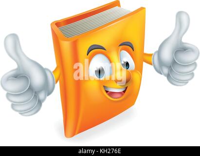 Cartoon Buch Maskottchen Stock Vektor