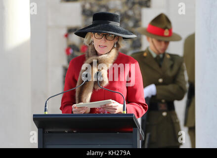 Prinz William, Duke of Cambridge, besucht den NZ National Memorial Service in Tyne Cot mit: Prinzessin Astrid von Belgien Where: Zonnebeke, Belgien Wann: 12 Oct 2017 Credit: WENN Stockfoto