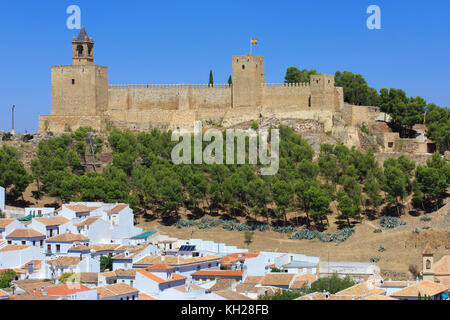 Das 14. Jahrhundert Alcazaba (Festung) von Antequera, Spanien Stockfoto