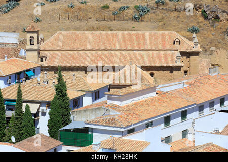 Das 16. Jahrhundert barocke Pfarrkirche San Juan Bautista (Iglesia Parroquial de San Juan Bautista) in Antequera, Spanien Stockfoto