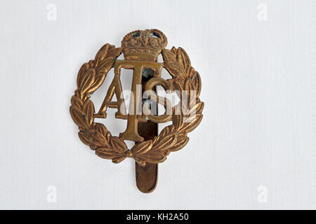 Weltkrieg ATS Mützenabzeichen Stockfoto