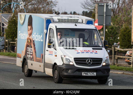 Tesco Mobile Delivery van in Blackpool, Großbritannien. Stockfoto