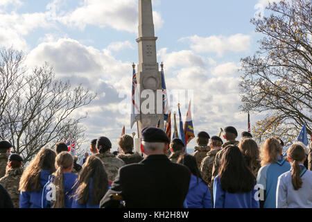 Southend, England. 12 Nov, 2017. 12 Nov, 2017. Tag der Erinnerung an das Ehrenmal, Southend. Penelope Barritt/Alamy Live News Credit: Penelope Barritt/Alamy leben Nachrichten Stockfoto