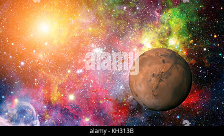 Planet Mars im Sonnensystem. Elemente dieses Bild sind von der NASA eingerichtet Stockfoto