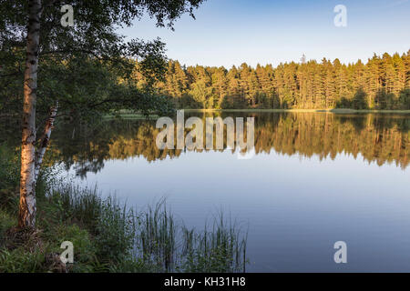 Queens Loch in Aboyne auf Royal Deeside in Schottland. Stockfoto