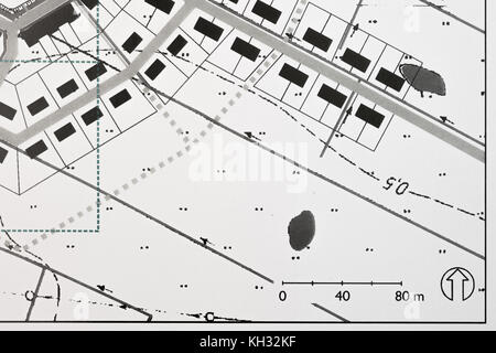 Städtebauliche Ideen cought in Form eines Plans Stockfoto