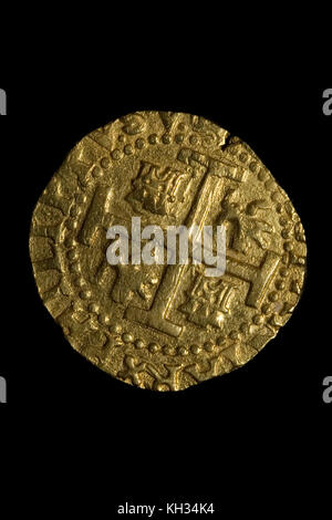 Lima 8 Gold Escudo, 1711 Stockfoto