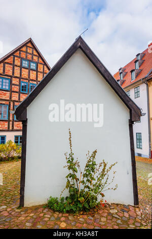Alte Gebäude in Wolgast, Mecklenburg - Vorpommern, Deutschland Stockfoto