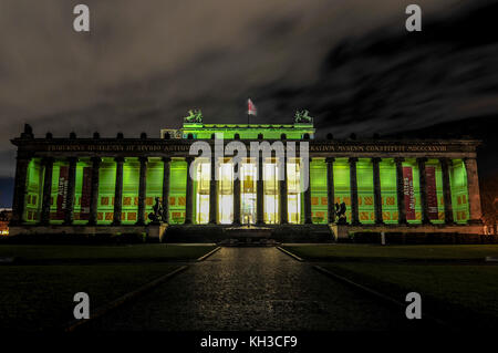 Das alte Museum, ist eines von mehreren international renommierten Museen auf der Museumsinsel in Berlin, Deutschland. Stockfoto