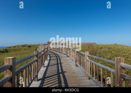 Promenade für Wanderer an Shiretoko gehen Ko Seen (fünf Shiretoko Seen), Shari, Hokkaido, Japan Stockfoto