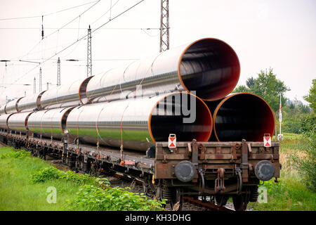 Neue gas piplines zum Ziel für eugal transportiert Stockfoto