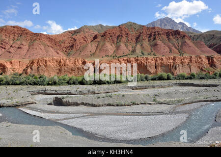 Kirgisistan, Lenin pick Basislager Stockfoto