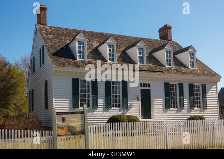 Dudley Digges Haus Yorktown Virginia Stockfoto