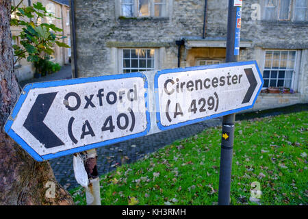 Northleach, eine klassische Cotswold Village in Gloucestershire England Großbritannien Stockfoto