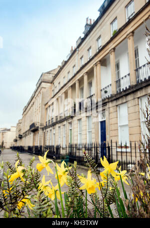 Vyvyan Terrasse in Clifton, Bristol, Großbritannien Stockfoto