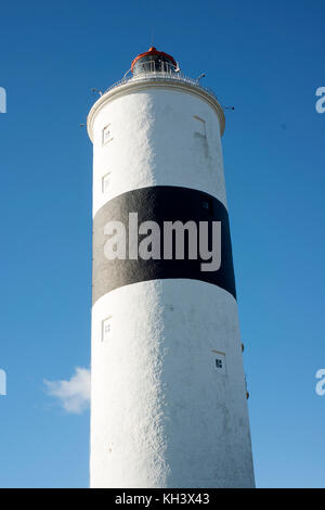 Långe Jan („Tall John“) ist ein schwedischer Leuchtturm. Die Highets in Schweden. Stockfoto