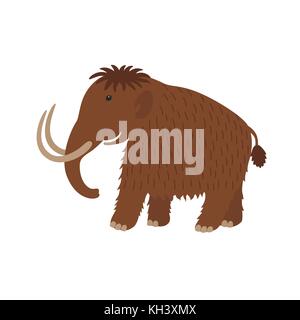 Happy Mammut Symbol im Comic-stil. Stock Vektor