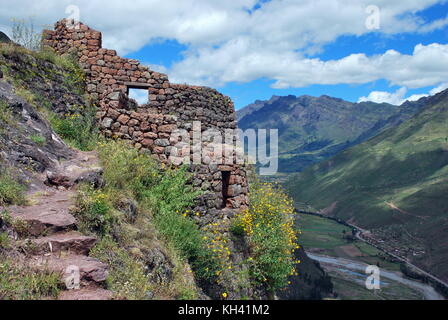 In Pisac im urubambatal, cusco Region, Peru Stockfoto