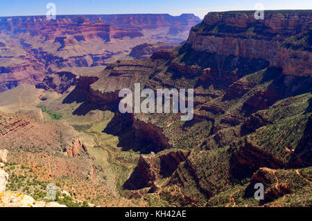 Blick über den Grand Canyon South Rim Arizona Stockfoto