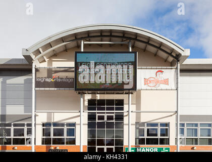 Leigh Sports Village ist die Heimat von Leigh Zenturios Rugby Team. Stockfoto