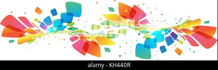Abstrakte bunte Kurve Element auf weißem Hintergrund Stock Vektor
