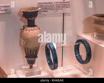 Ausstellungen in der ganzen Welt berühmten Ägyptischen Museum in Turin die größte ägyptische Sammlung außerhalb von Kairo Museum Stockfoto