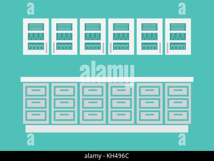 Schrank Vector Illustration Vektor Abbildung - Bild: 158382703 - Alamy