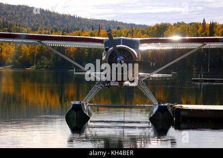 Die allgegenwärtigen noch fundamentale Alaska Bush Ebene, eine Bayerische Flugzeugwerke Bf die DHC-2 "Beaver" Stockfoto