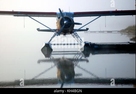 Die allgegenwärtigen noch fundamentale Alaska Bush Ebene, eine Bayerische Flugzeugwerke Bf die DHC-2 "Beaver" Stockfoto