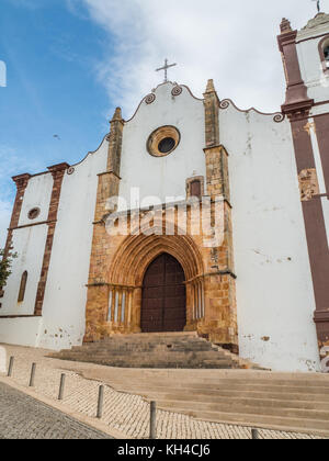 Gotische Kathedrale in der Stadt Silves im südlichen Portugal Stockfoto